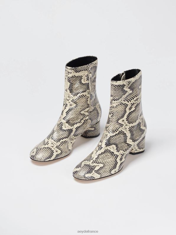 Aeyde allégra serpent crémeux R4DZ268 chaussure