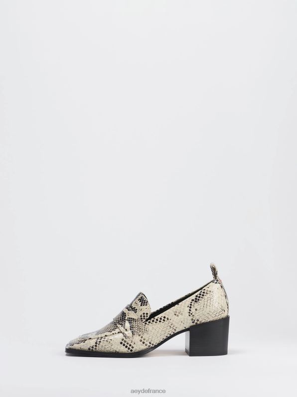 Aeyde anka serpent crémeux R4DZ2175 chaussure