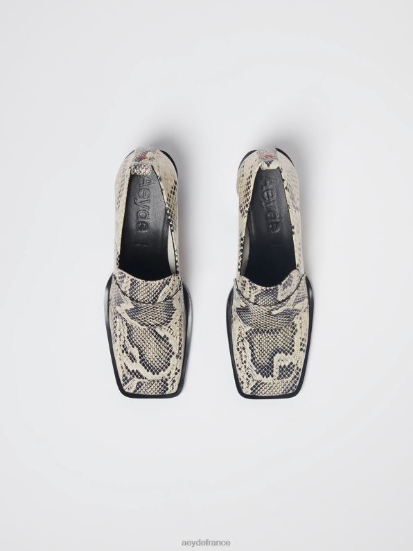 Aeyde anka serpent crémeux R4DZ2175 chaussure