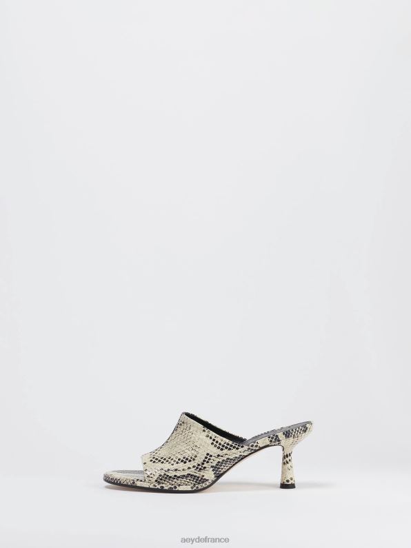 Aeyde arabelle serpent crémeux R4DZ2168 chaussure