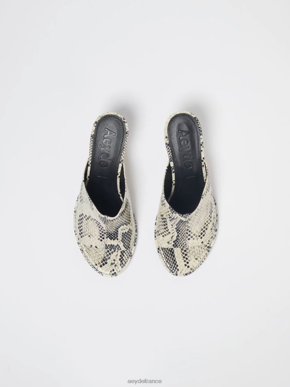 Aeyde arabelle serpent crémeux R4DZ2168 chaussure