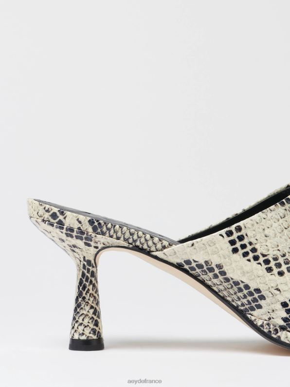 Aeyde arabelle serpent crémeux R4DZ2168 chaussure