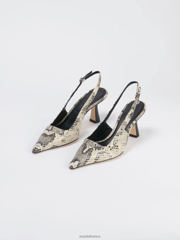 Aeyde isotte serpent crémeux R4DZ2102 chaussure