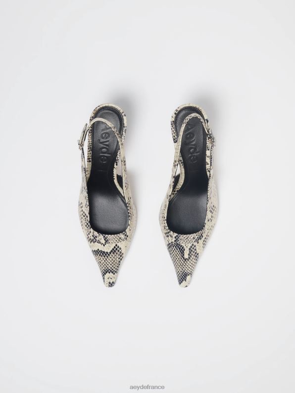 Aeyde isotte serpent crémeux R4DZ2102 chaussure