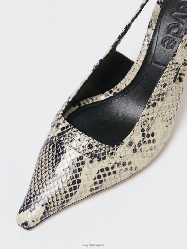 Aeyde isotte serpent crémeux R4DZ2102 chaussure