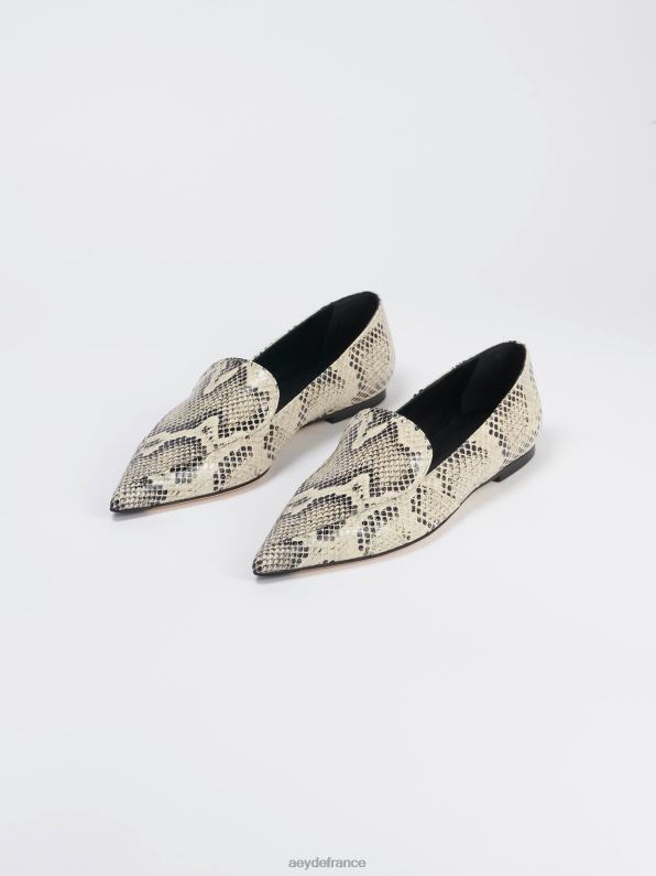 Aeyde marthe serpent crémeux R4DZ2213 chaussure