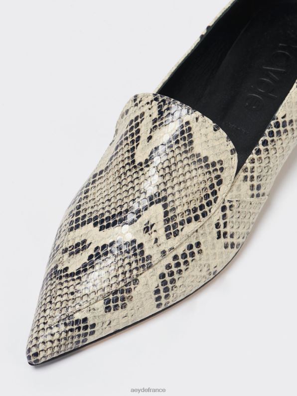 Aeyde marthe serpent crémeux R4DZ2213 chaussure