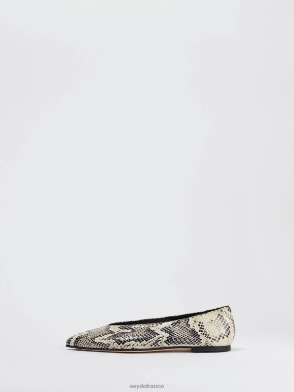 Aeyde moa serpent crémeux R4DZ2220 chaussure