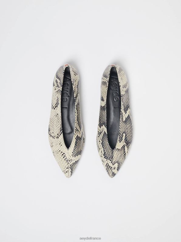 Aeyde moa serpent crémeux R4DZ2220 chaussure