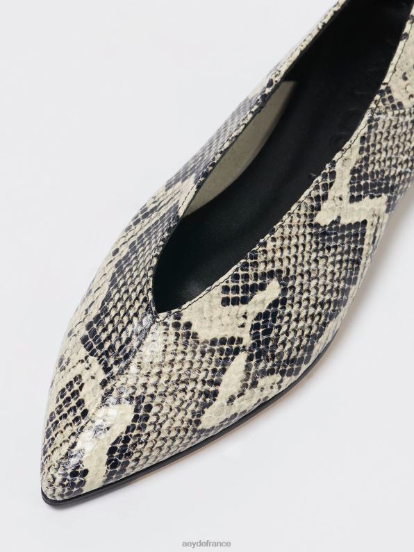 Aeyde moa serpent crémeux R4DZ2220 chaussure