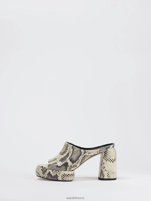Aeyde ornelle serpent crémeux R4DZ2172 chaussure
