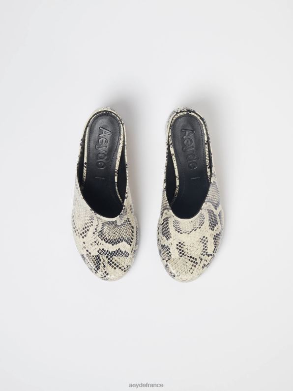 Aeyde ornelle serpent crémeux R4DZ2172 chaussure