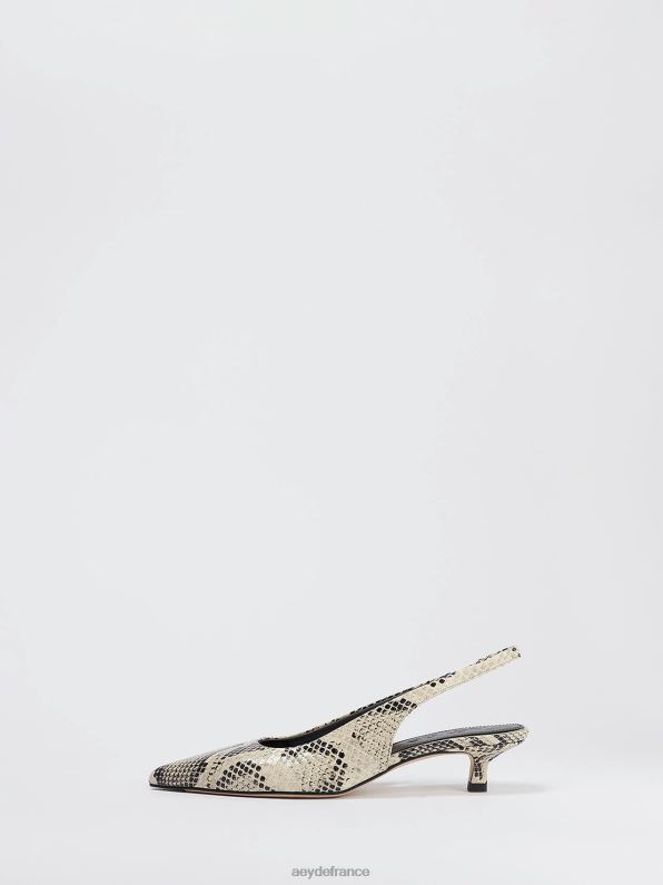 Aeyde valérie serpent crémeux R4DZ2230 chaussure