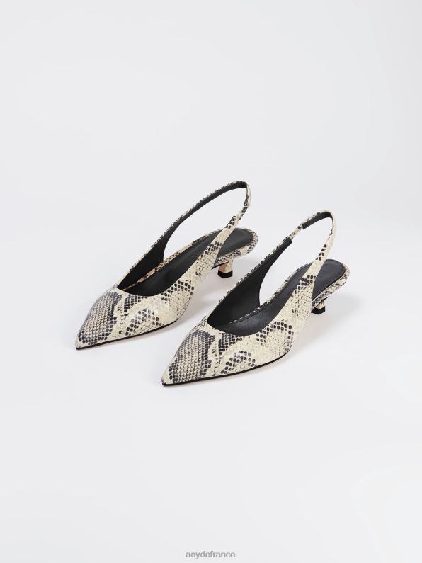Aeyde valérie serpent crémeux R4DZ2230 chaussure