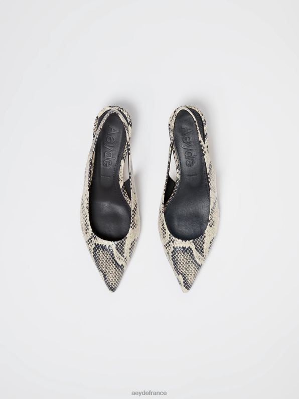 Aeyde valérie serpent crémeux R4DZ2230 chaussure