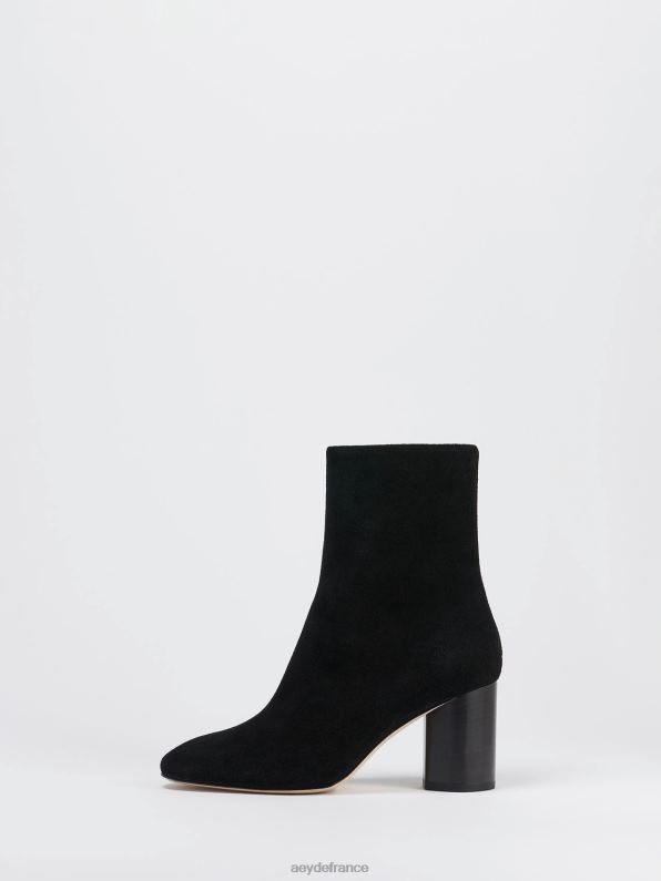 Aeyde Aléna Suède noir R4DZ284 chaussure