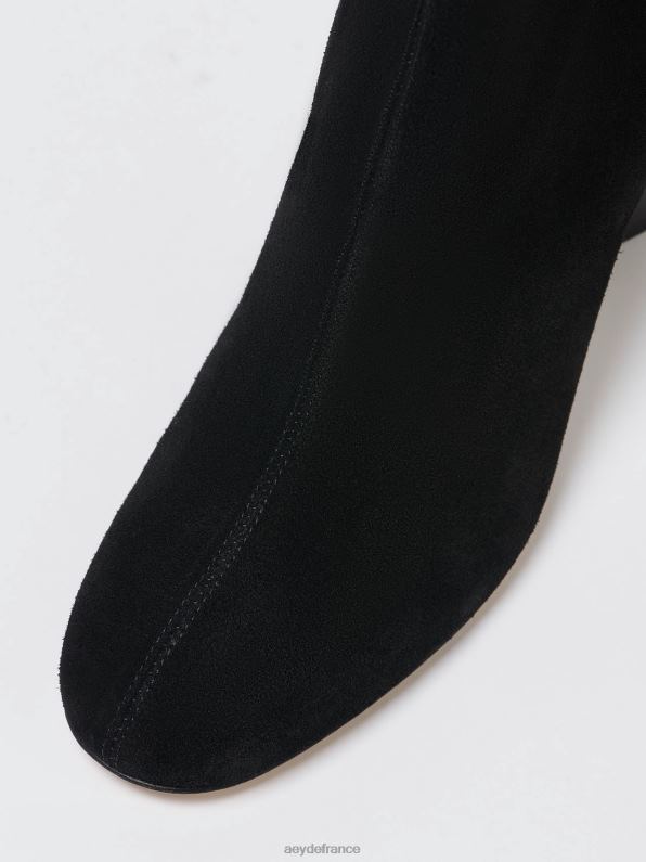 Aeyde Aléna Suède noir R4DZ284 chaussure