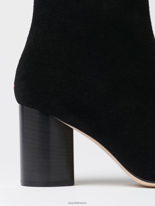 Aeyde Aléna Suède noir R4DZ284 chaussure