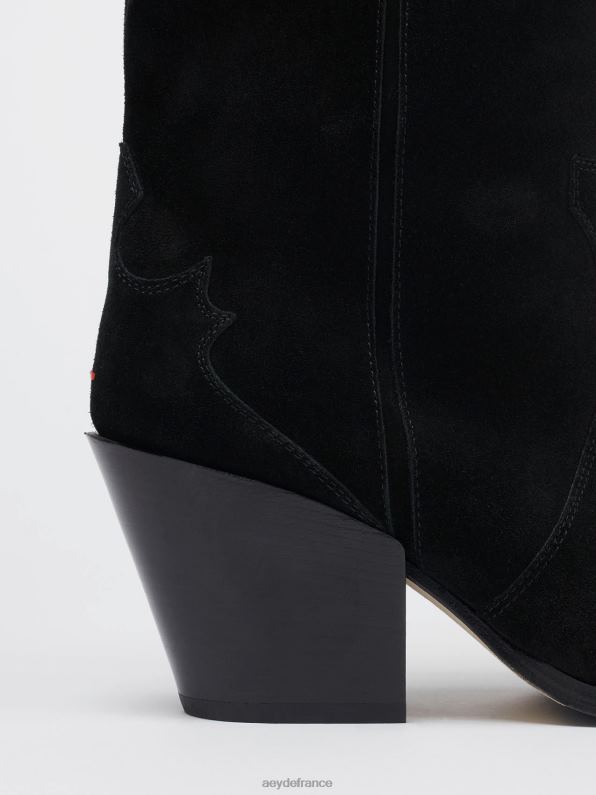 Aeyde Albi Suède noir R4DZ2266 chaussure