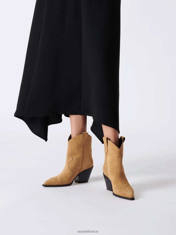 Aeyde Albi daim caramel R4DZ2265 chaussure