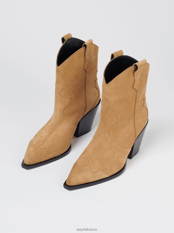 Aeyde Albi daim caramel R4DZ2265 chaussure