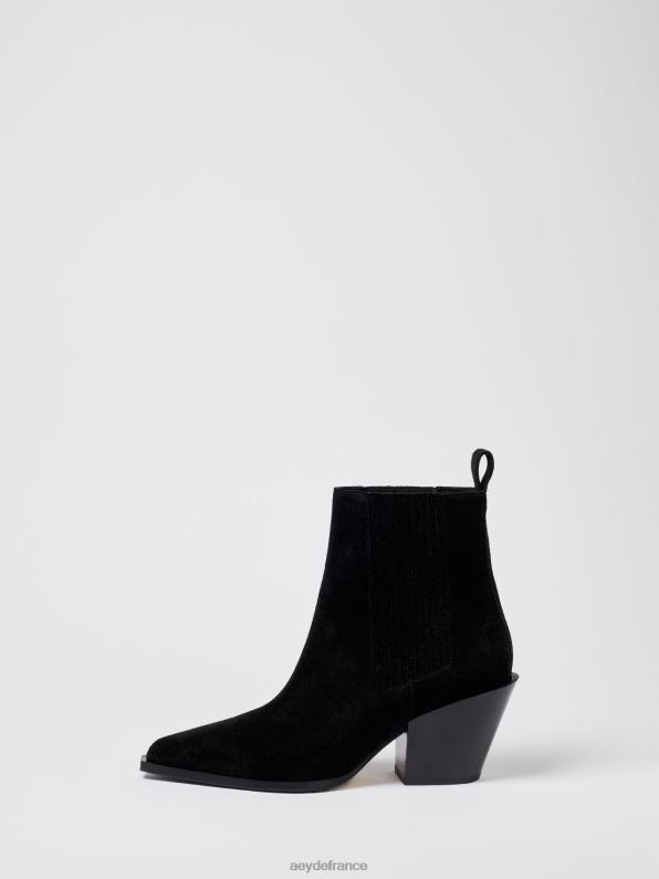 Aeyde Kate Suède noir R4DZ242 chaussure