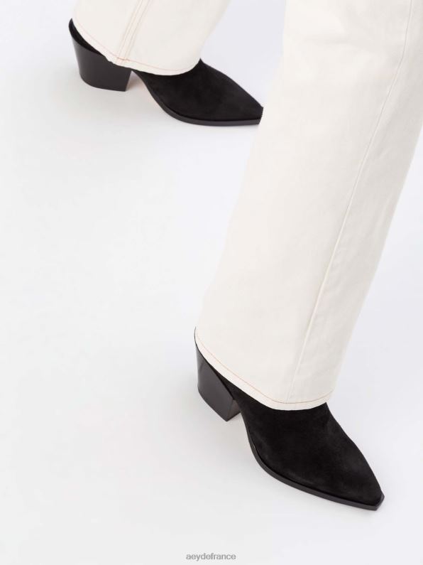 Aeyde Kate Suède noir R4DZ242 chaussure