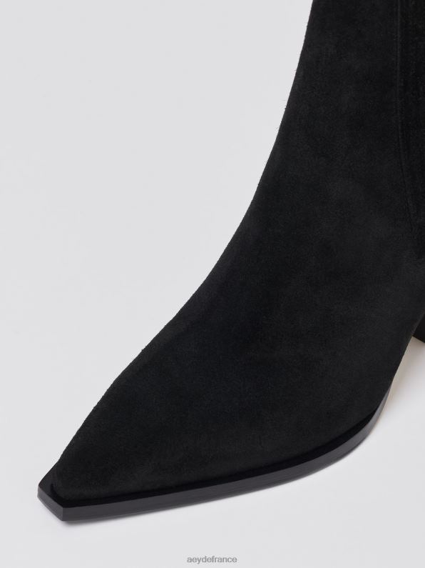 Aeyde Kate Suède noir R4DZ242 chaussure