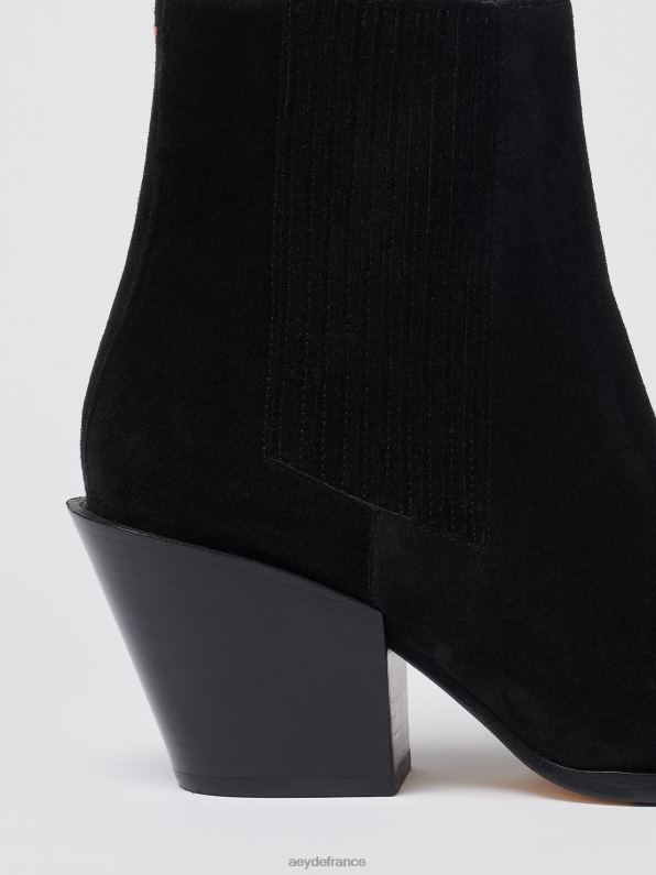 Aeyde Kate Suède noir R4DZ242 chaussure
