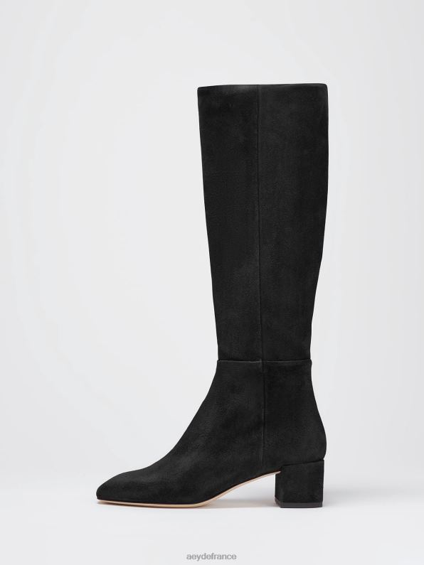 Aeyde Laura Suède noir R4DZ2119 chaussure