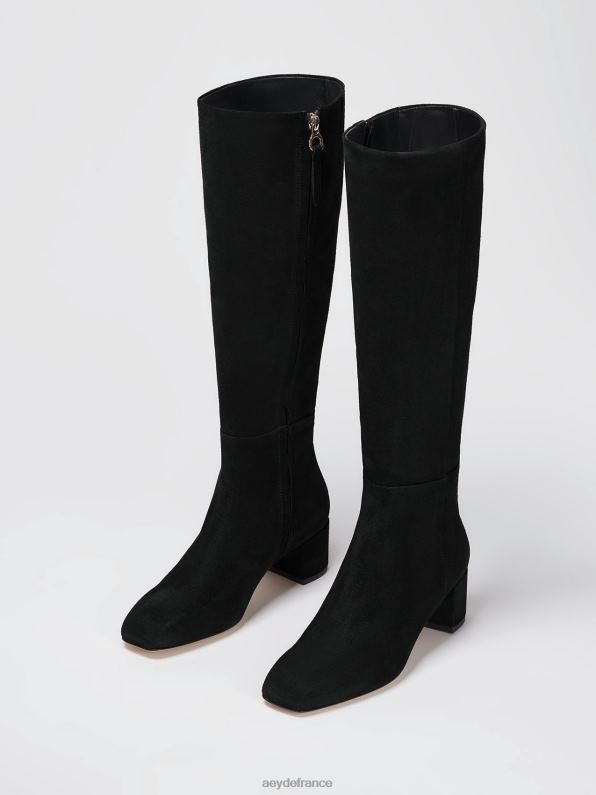 Aeyde Laura Suède noir R4DZ2119 chaussure