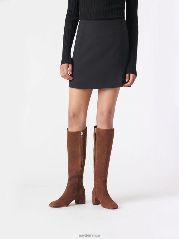 Aeyde Laura daim marron R4DZ2122 chaussure