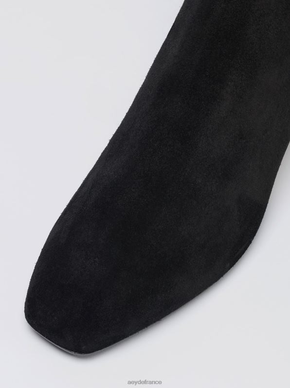 Aeyde Linn Suède noir R4DZ2115 chaussure