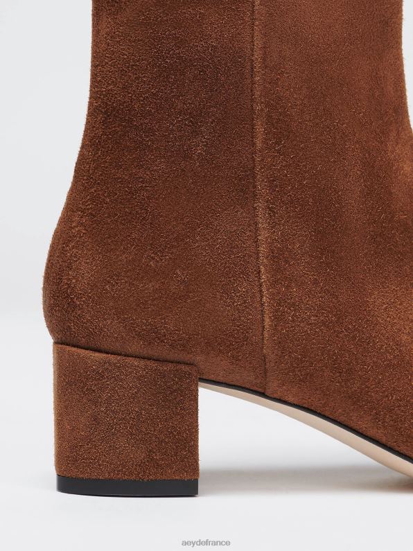 Aeyde Linn daim marron R4DZ2118 chaussure