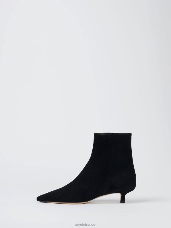 Aeyde Sophie Suède noir R4DZ2250 chaussure