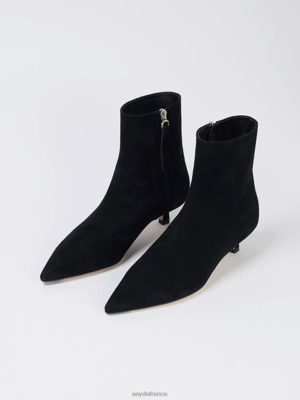 Aeyde Sophie Suède noir R4DZ2250 chaussure