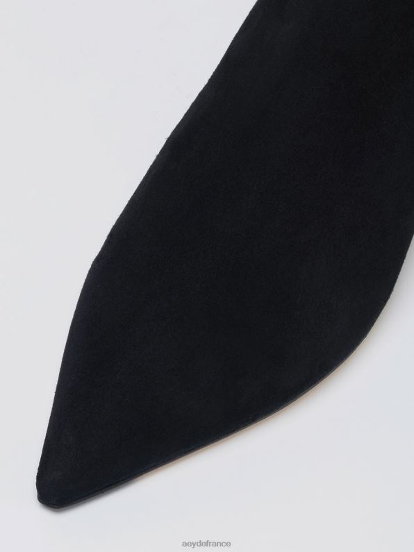 Aeyde Sophie Suède noir R4DZ2250 chaussure