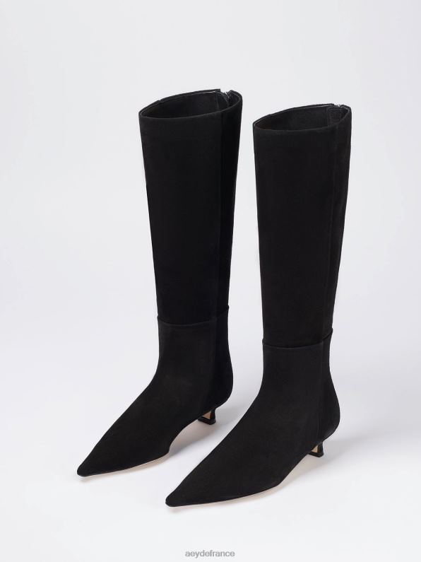 Aeyde Zazie Suède noir R4DZ266 chaussure