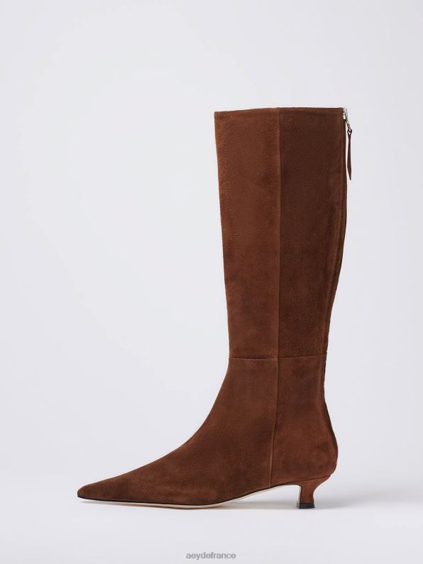 Aeyde Zazie daim marron R4DZ265 chaussure