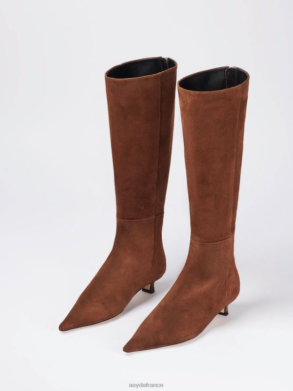 Aeyde Zazie daim marron R4DZ265 chaussure