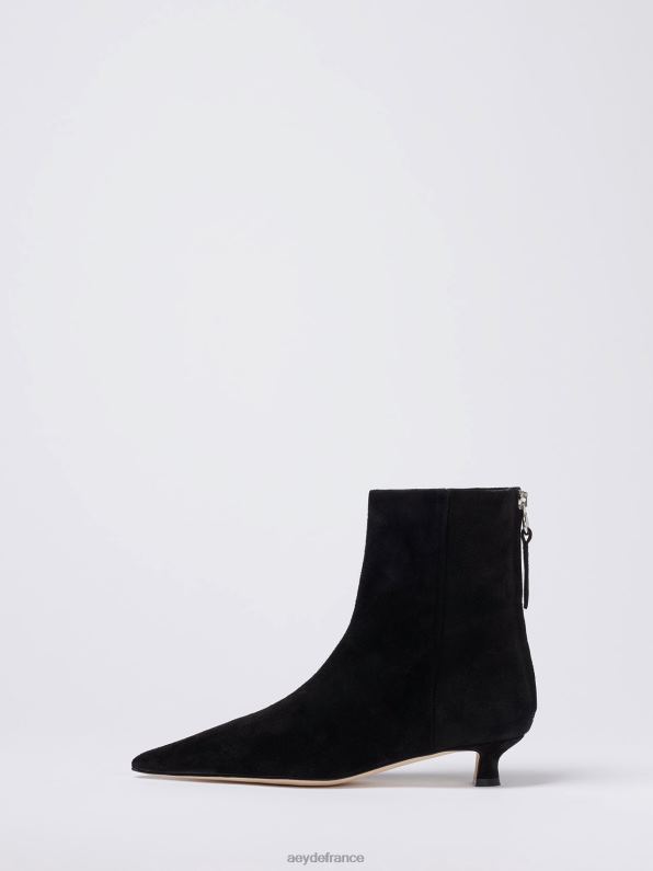 Aeyde Zoé Suède noir R4DZ263 chaussure