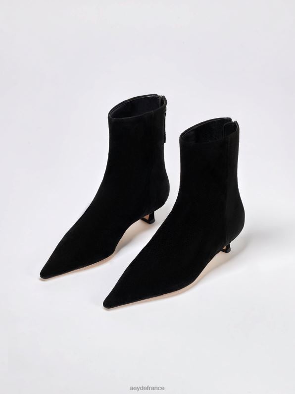 Aeyde Zoé Suède noir R4DZ263 chaussure