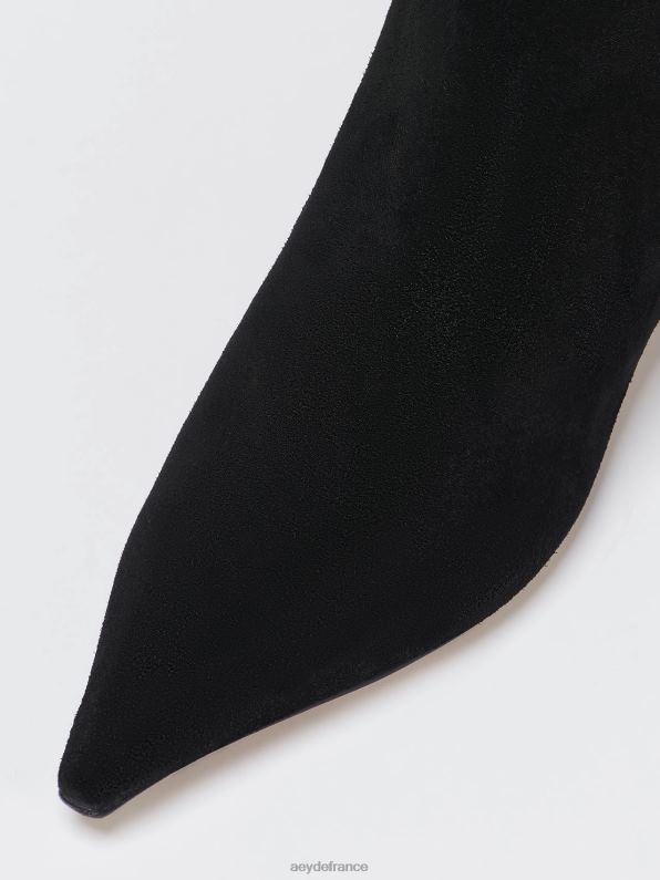 Aeyde Zoé Suède noir R4DZ263 chaussure