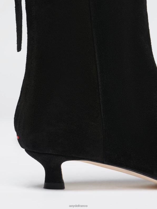 Aeyde Zoé Suède noir R4DZ263 chaussure