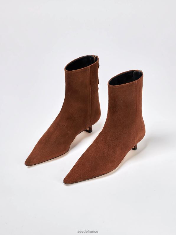 Aeyde Zoé daim marron R4DZ262 chaussure