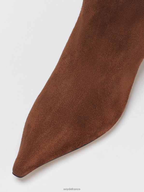Aeyde Zoé daim marron R4DZ262 chaussure