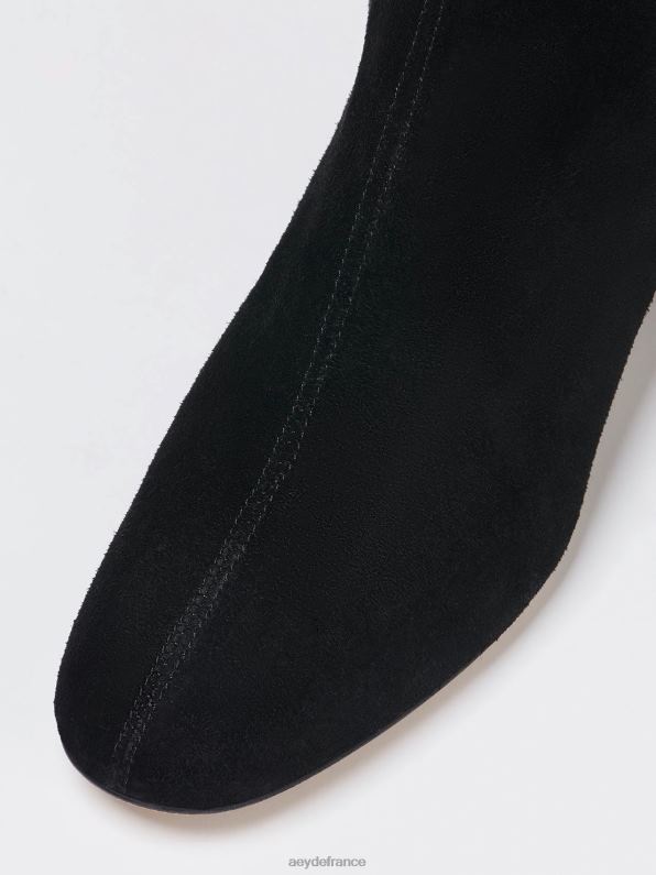 Aeyde allégra Suède noir R4DZ269 chaussure