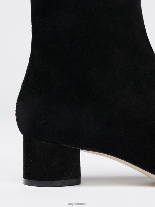 Aeyde allégra Suède noir R4DZ269 chaussure