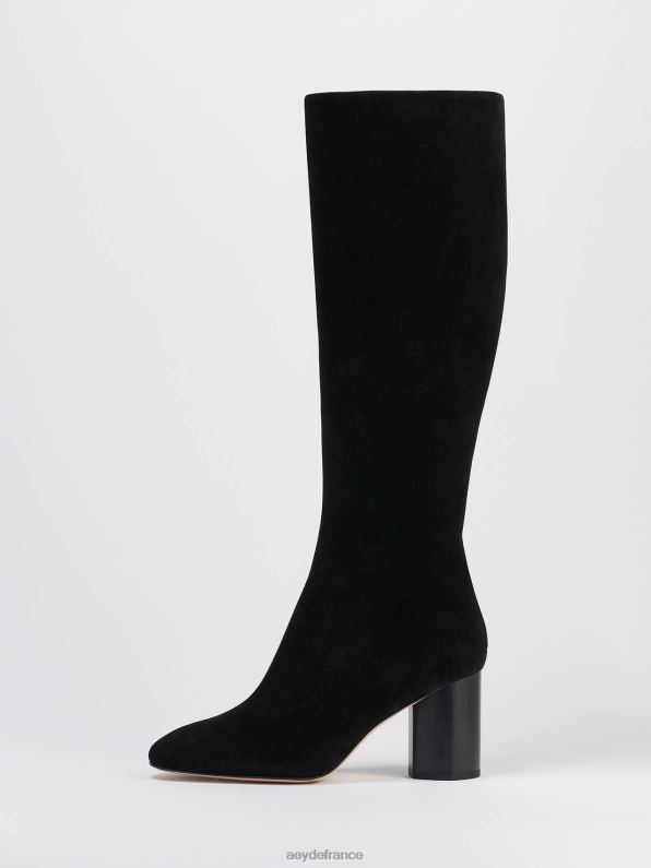 Aeyde ariana Suède noir R4DZ287 chaussure
