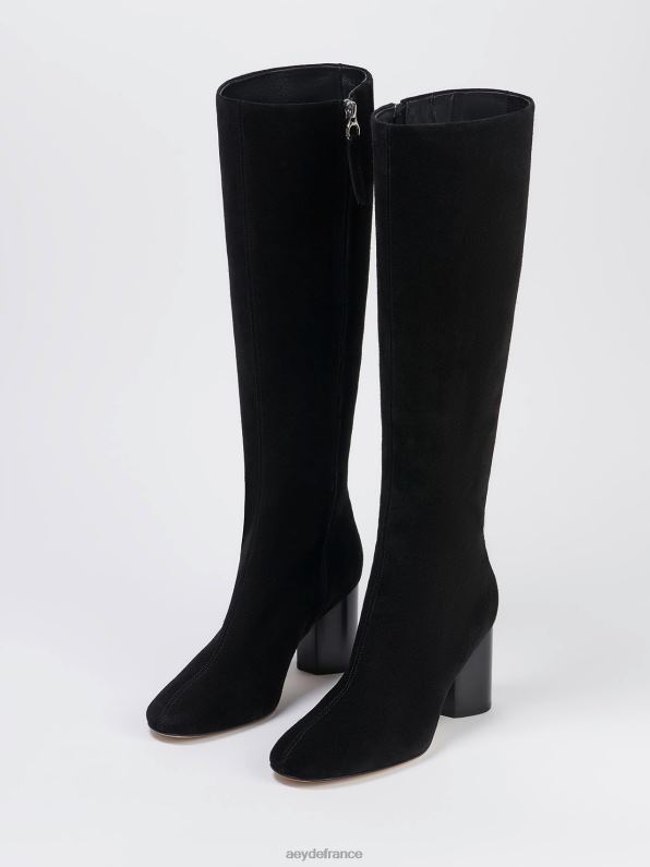 Aeyde ariana Suède noir R4DZ287 chaussure